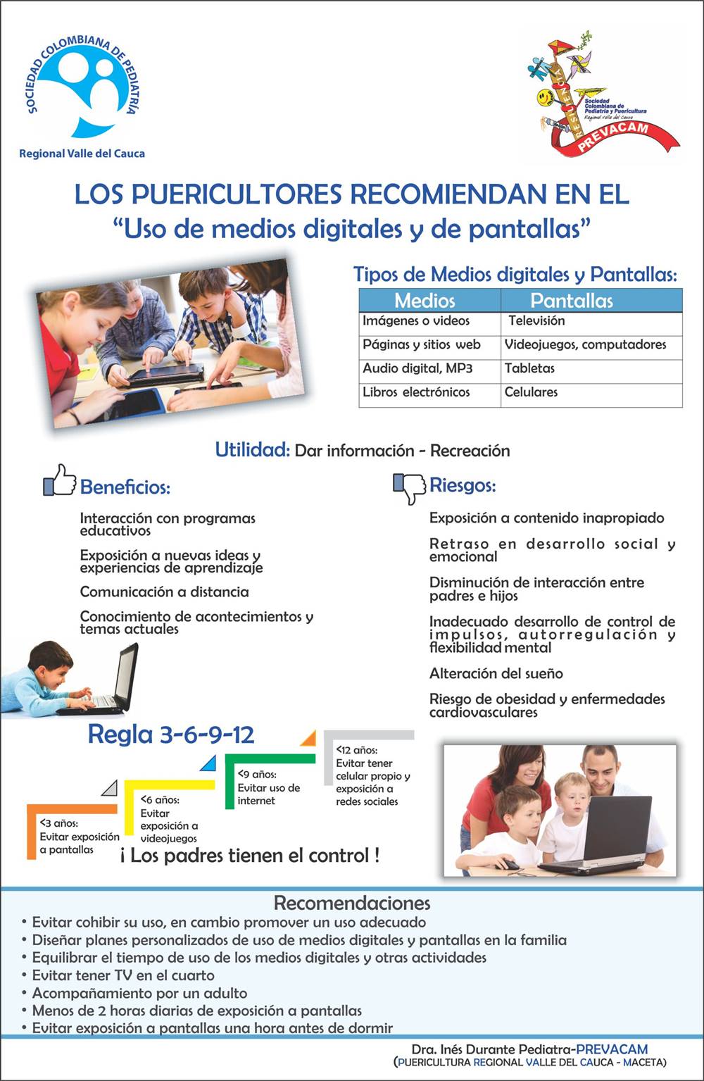 Uso de medios digitales y pantallas por los niños